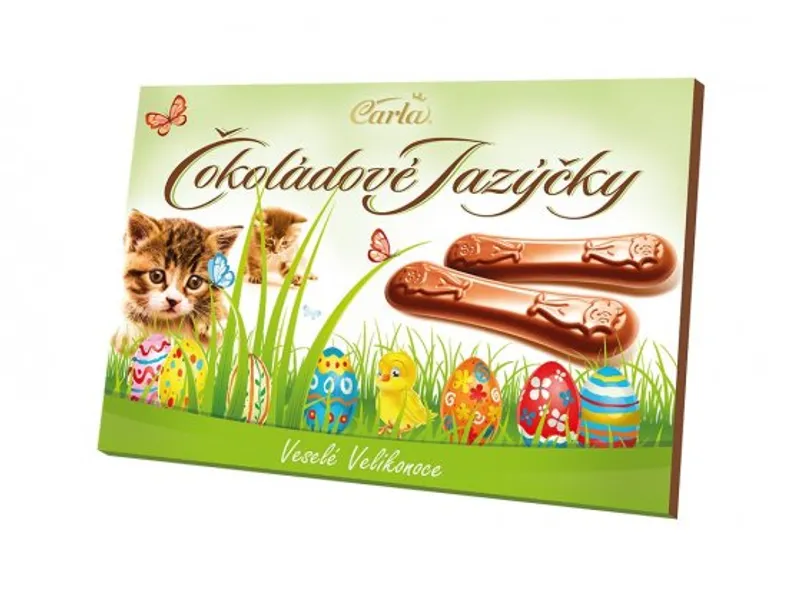 Carla Čokoládové jazýčky mléčné velikonoční 100 g